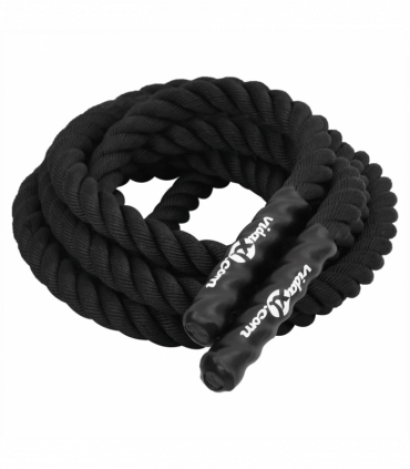 vidaXL Battle Rope Black 6 m 4.5 kg Polyester