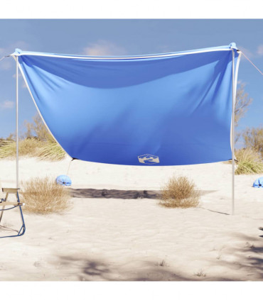 vidaXL Beach Canopy with Sand Anchors Blue 304x300 cm