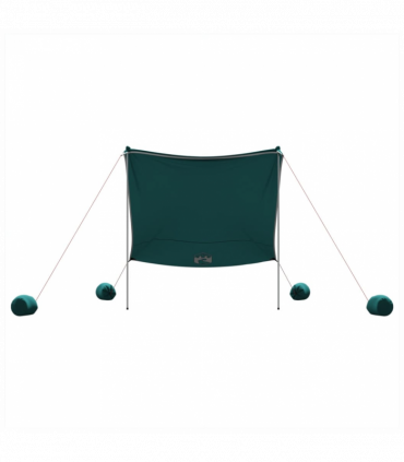 vidaXL Beach Canopy with Sand Anchors Green 214x236 cm