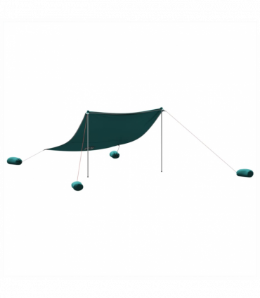 vidaXL Beach Canopy with Sand Anchors Green 304x300 cm