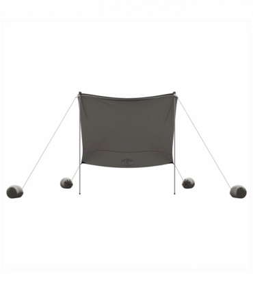 vidaXL Beach Canopy with Sand Anchors Grey 214x236 cm