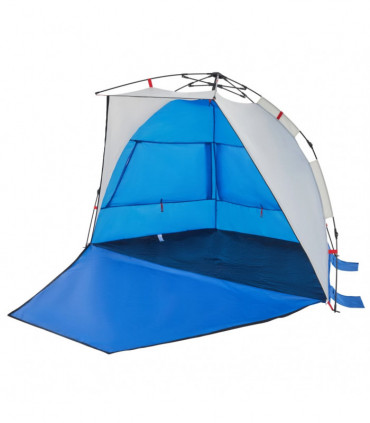 vidaXL Beach Tent 2-Person Azure Blue Quick Release Waterproof
