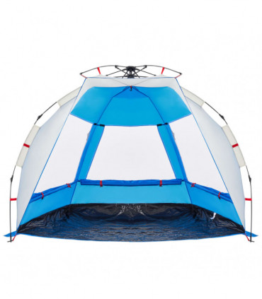 vidaXL Beach Tent 2-Person Azure Blue Quick Release Waterproof