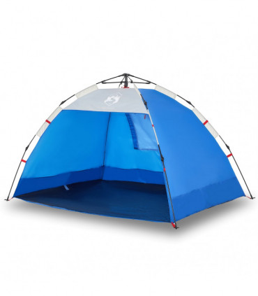 vidaXL Beach Tent 2-Person Azure Blue Quick Release Waterproof