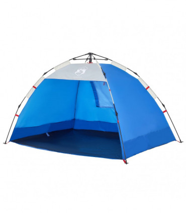 vidaXL Beach Tent 2-Person Azure Blue Quick Release Waterproof