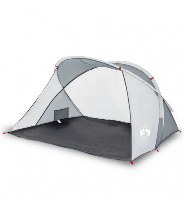 vidaXL Beach Tent 2-Person Grey Pop-up Waterproof