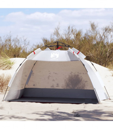 vidaXL Beach Tent 2-Person Grey Quick Release Waterproof