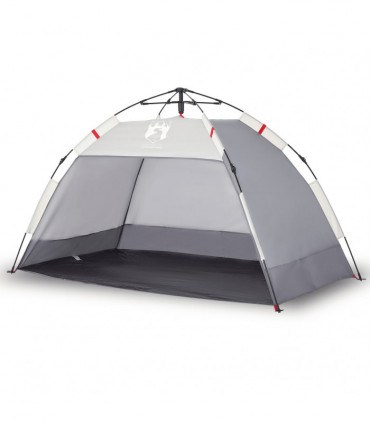 vidaXL Beach Tent 2-Person Grey Quick Release Waterproof