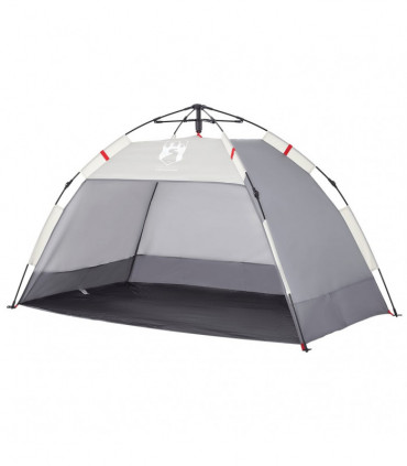 vidaXL Beach Tent 2-Person Grey Quick Release Waterproof