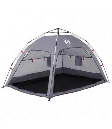vidaXL Beach Tent 2-Person Grey Quick Release Waterproof