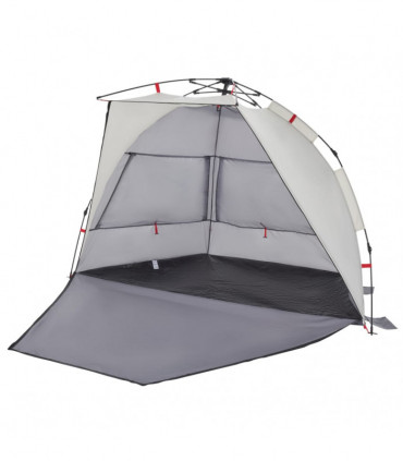 vidaXL Beach Tent 2-Person Grey Quick Release Waterproof