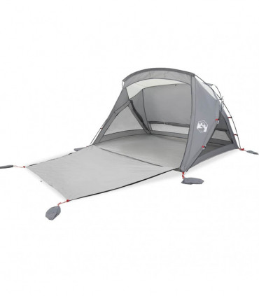 vidaXL Beach Tent 2-Person Grey Waterproof