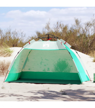 vidaXL Beach Tent 2-Person Sea Green Quick Release Waterproof