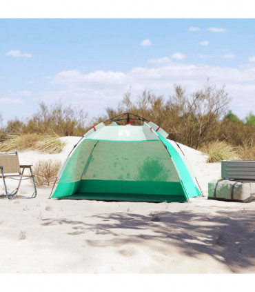 vidaXL Beach Tent 2-Person Sea Green Quick Release Waterproof