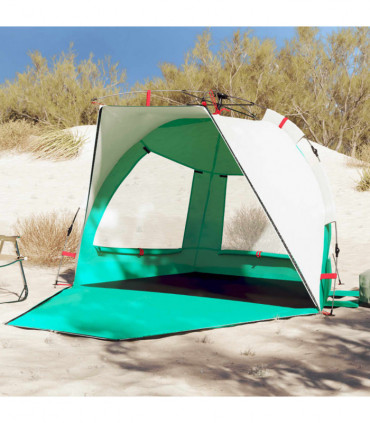 vidaXL Beach Tent 2-Person Sea Green Quick Release Waterproof