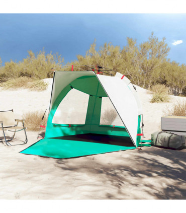 vidaXL Beach Tent 2-Person Sea Green Quick Release Waterproof