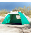 vidaXL Beach Tent 2-Person Sea Green Quick Release Waterproof
