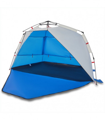 vidaXL Beach Tent 3-Person Azure Blue Quick Release Waterproof