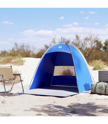 vidaXL Beach Tent 3-Person Azure Blue Waterproof