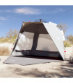 vidaXL Beach Tent 3-Person Grey Quick Release Waterproof