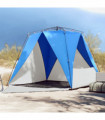 vidaXL Beach Tent 4-Person Azure Blue Quick Release Waterproof