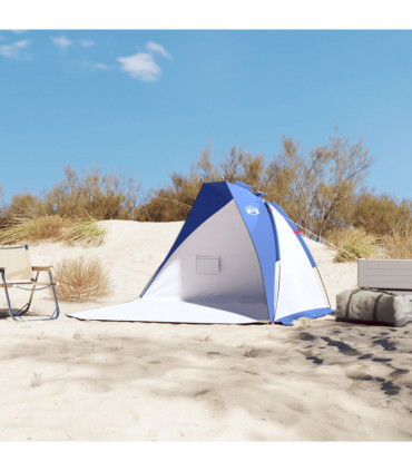 vidaXL Beach Tent Azure Blue 268x223x125 cm 185T Polyester