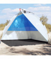 vidaXL Beach Tent Azure Blue Quick Release Waterproof