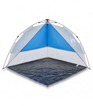 vidaXL Beach Tent Azure Blue Quick Release Waterproof