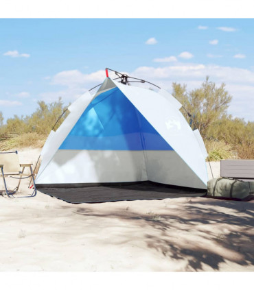 vidaXL Beach Tent Azure Blue Quick Release Waterproof