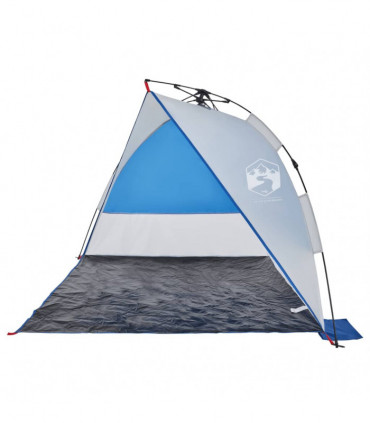 vidaXL Beach Tent Azure Blue Quick Release Waterproof