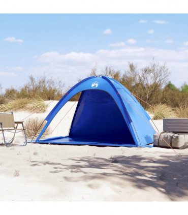 vidaXL Beach Tent Azure Blue Waterproof