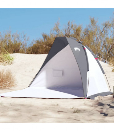 vidaXL Beach Tent Grey 268x223x125 cm 185T Polyester
