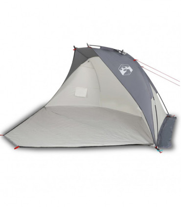 vidaXL Beach Tent Grey 268x223x125 cm 185T Polyester