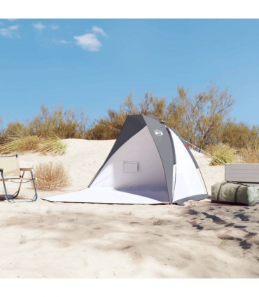 vidaXL Beach Tent Grey 268x223x125 cm 185T Polyester