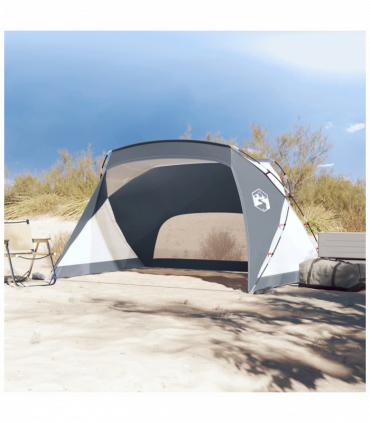 vidaXL Beach Tent Grey 274x178x170/148 cm 185T Polyester