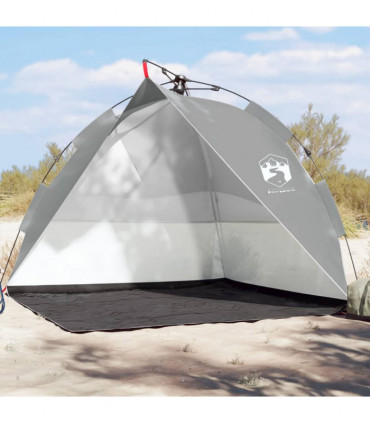 vidaXL Beach Tent Grey Quick Release Waterproof