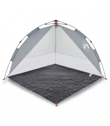 vidaXL Beach Tent Grey Quick Release Waterproof