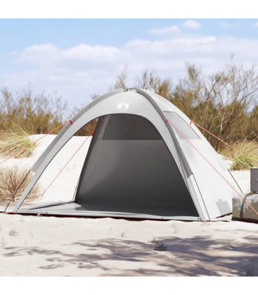 vidaXL Beach Tent Grey Waterproof