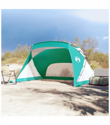 vidaXL Beach Tent Sea Green 274x178x170/148 cm 185T Polyester