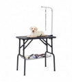 Adjustable Dog Grooming Table with 1 Loop and Basket