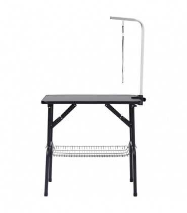 Adjustable Dog Grooming Table with 1 Loop and Basket