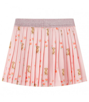 Kids' Pleated Skirt Light Orange 128