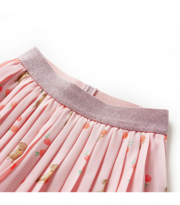 Kids' Pleated Skirt Light Orange 140