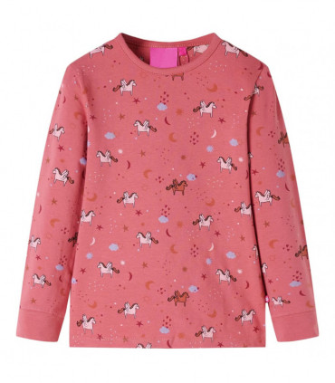Kids' Pyjamas with Long Sleeves Old Pink 116