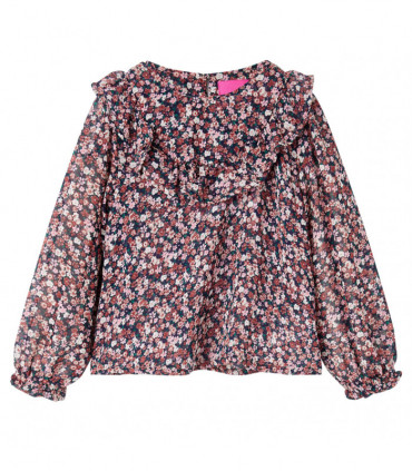 Kids' Shirt with Long Sleeves Dark Pink 104