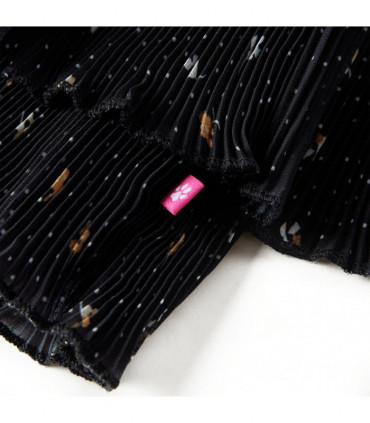 Kids' Skirt Tiered Ruffle Design Black 116