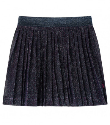 Kids' Skirt with Glitters Navy Blue 128
