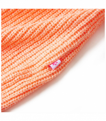 Kids' Sweater Knitted Bright Orange 140