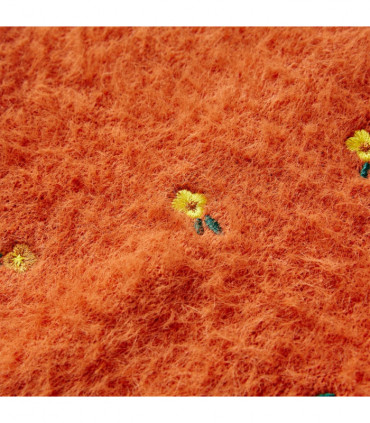 Kids' Sweater Knitted Burnt Orange 116
