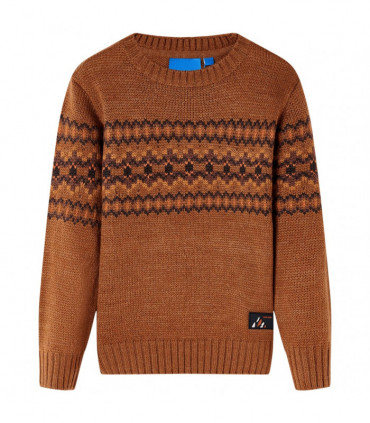 Kids' Sweater Knitted Cognac 104